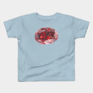 Red Ruby Watercolour Painting Kids T-Shirt